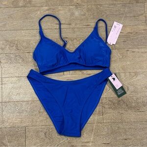 NWT Wild Fable Blue Bikini Set Size Small
